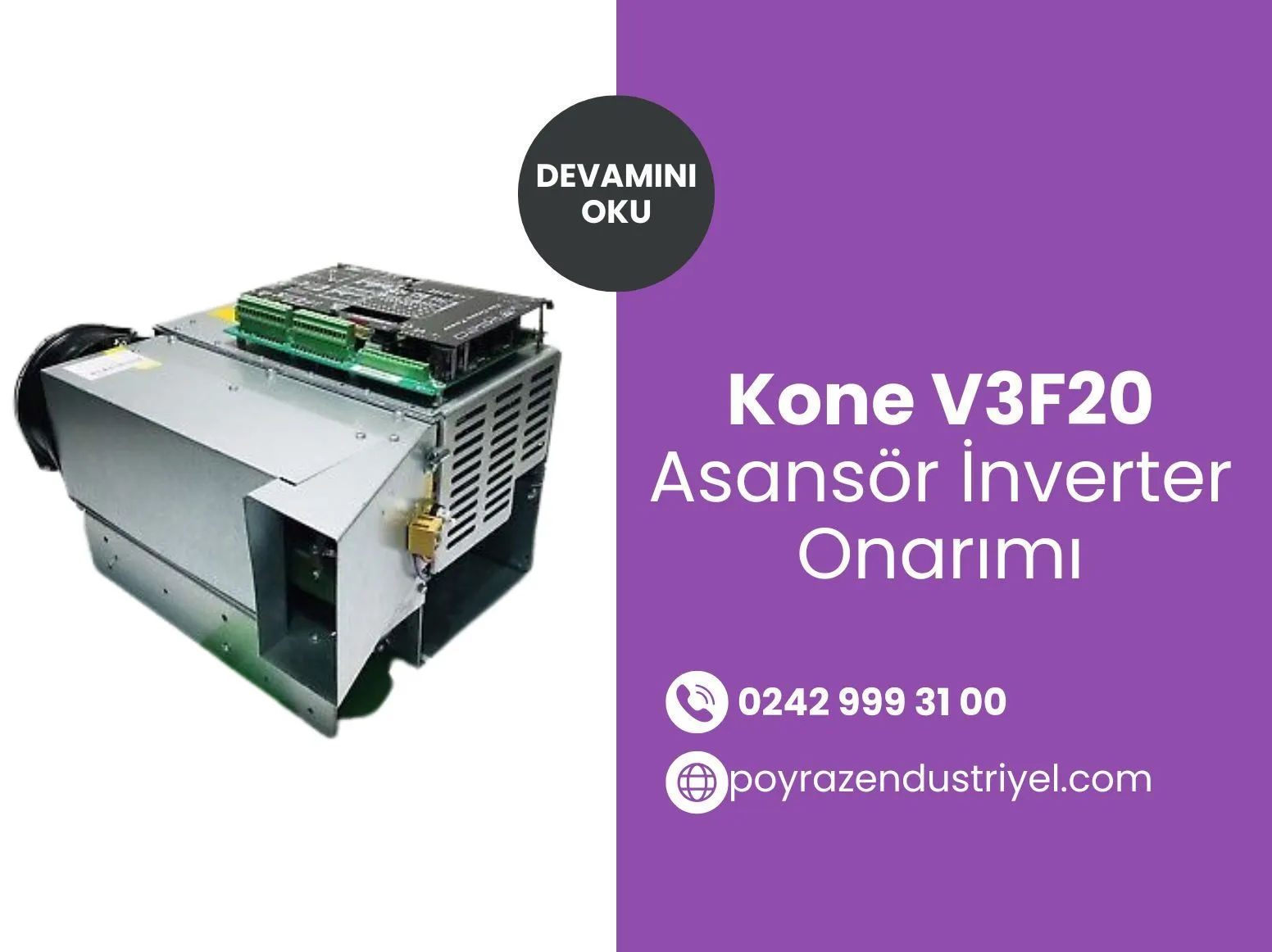 Kone V3f20 Asansör İnverter Onarımı